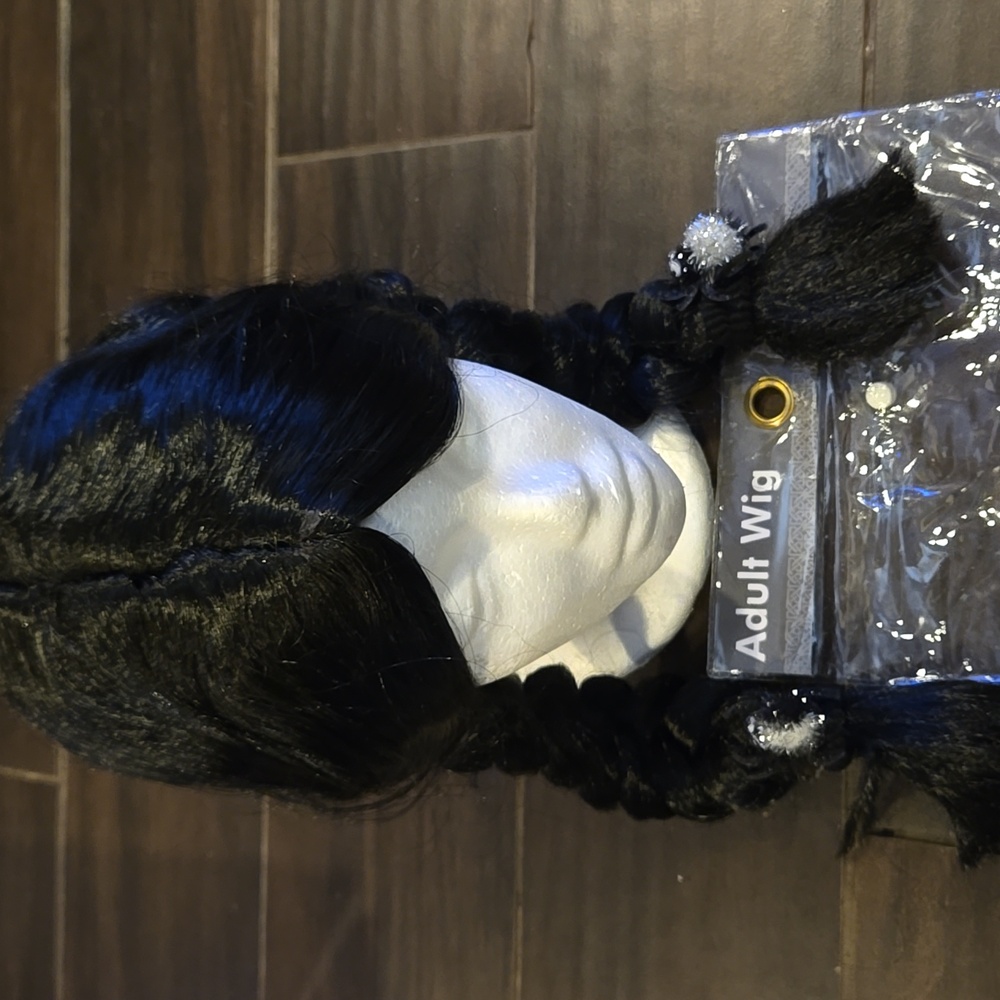 Rubies Costumes Adult Wig Black Ponytails
